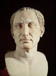Büste von Julius Caesar (100-44 v. Chr.) (Marmor)